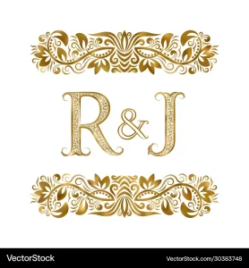 r and j vintage initials logo symbol letters vector 30383748 11zon